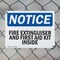 Signmission Fire Extinguisher And First Aid Kit Inside OSHA Notice Sign, Plastic, 10in W x 7in L, 2PK OS-2PACK-NS-P-710-L-12593 - alternate 5